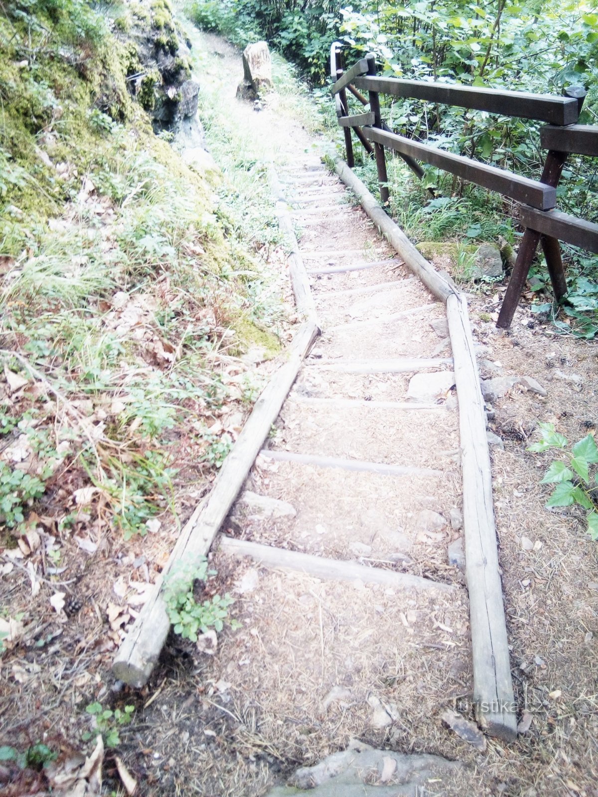 Sentier éducatif Circuit Sudslavický ou derrière des rochers, des grottes, des échelles et un vieux tilleul