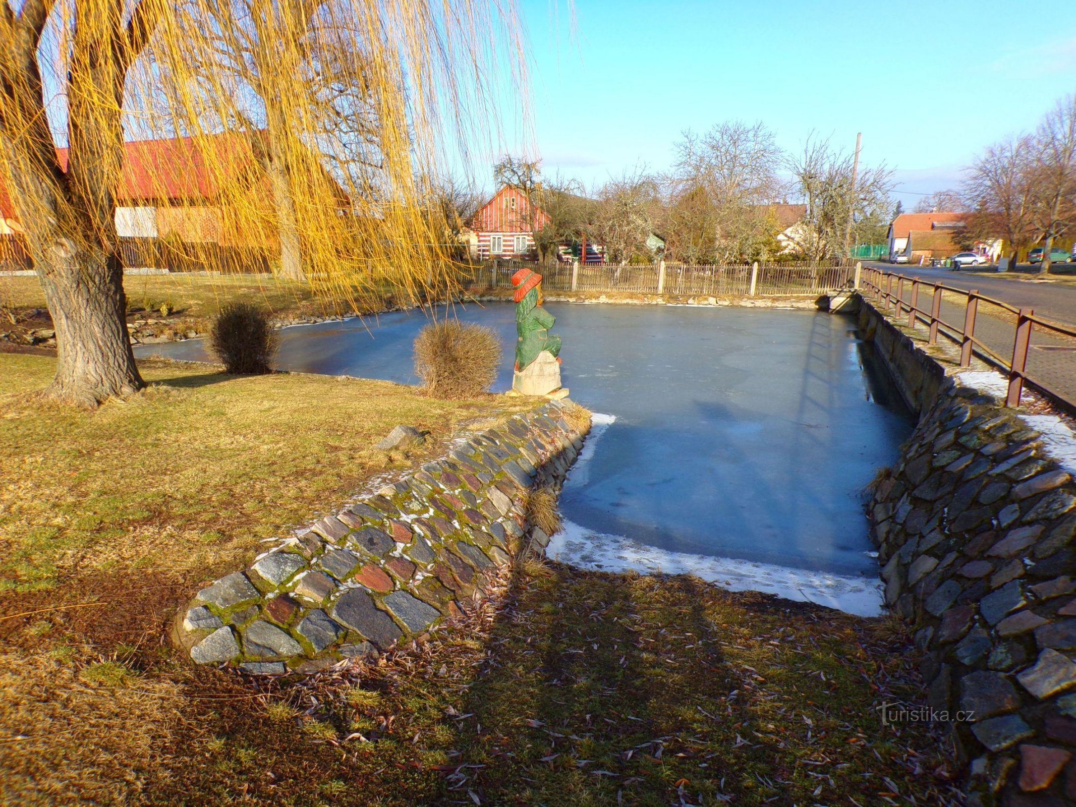 Village pond (Divec, 14.1.2022)