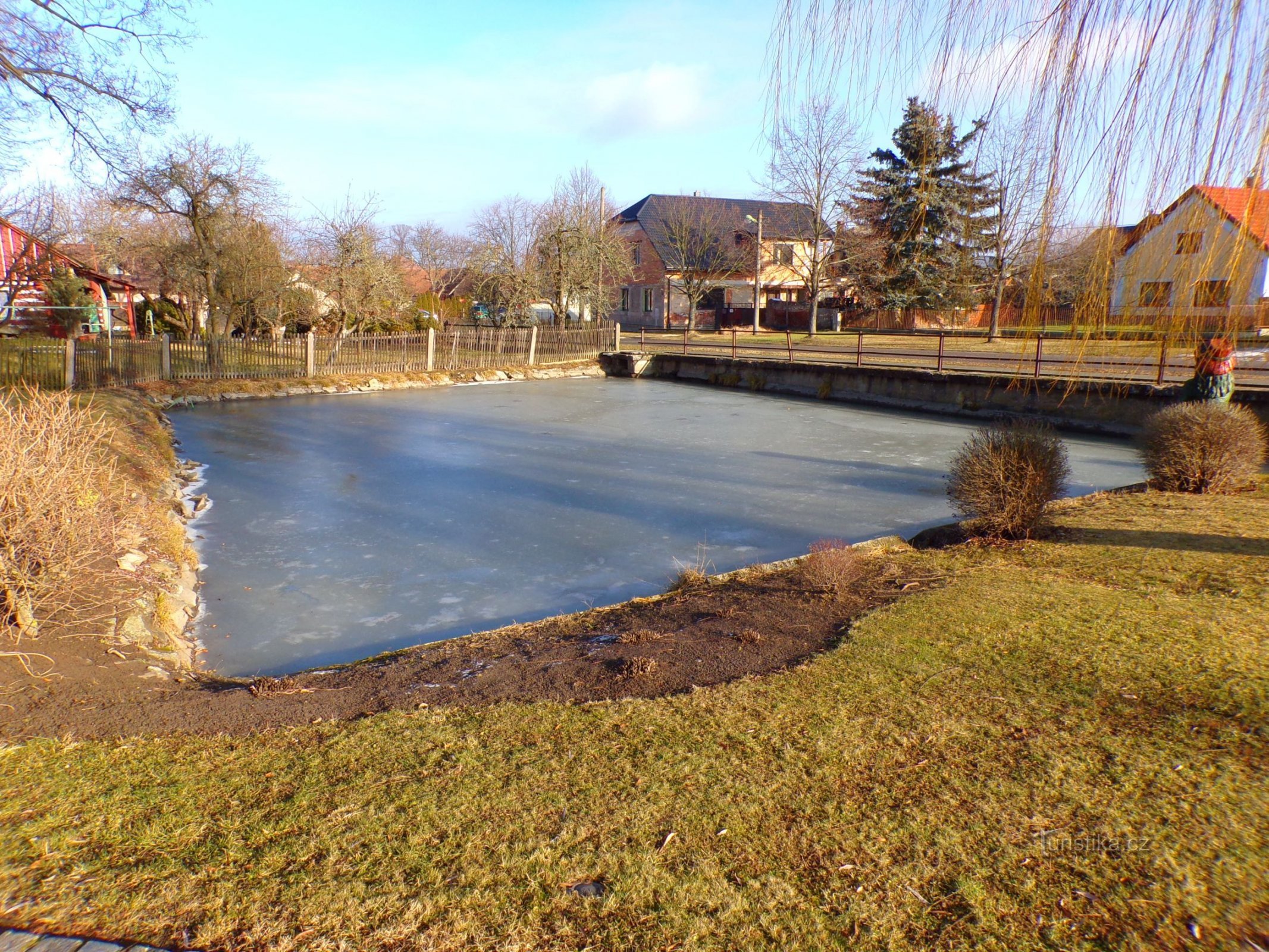 Laghetto del villaggio (Divec, 14.1.2022)