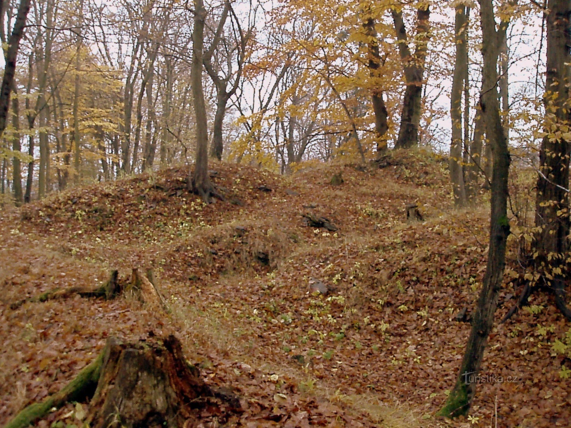 la colline où se dressait le château