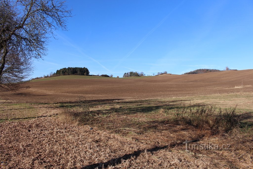 Kopiec nad drogą do Budětice