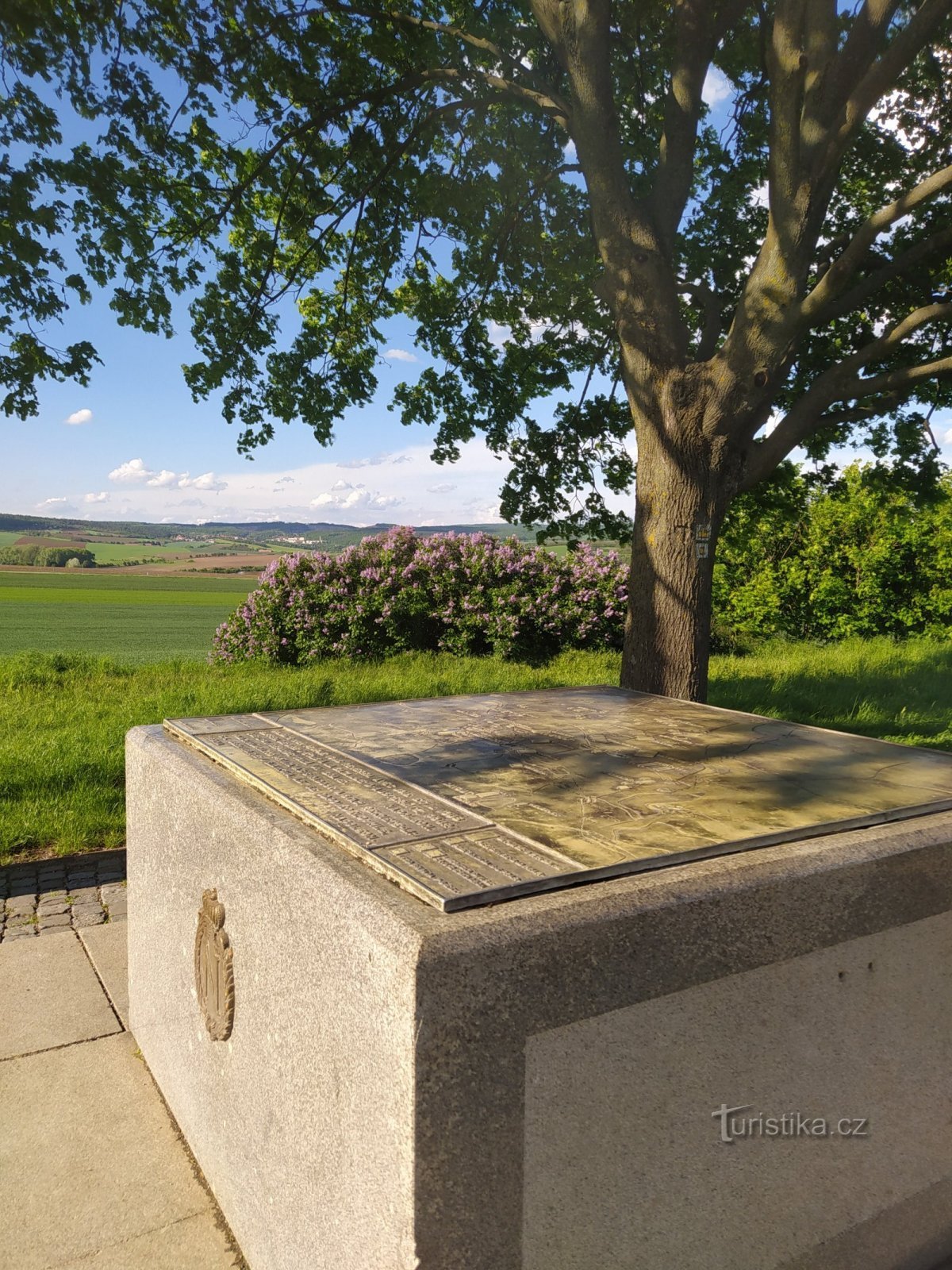 Navrší, from where on December 2, 1805, Napoleon Bonaparte commanded the Battle of Slavkov...