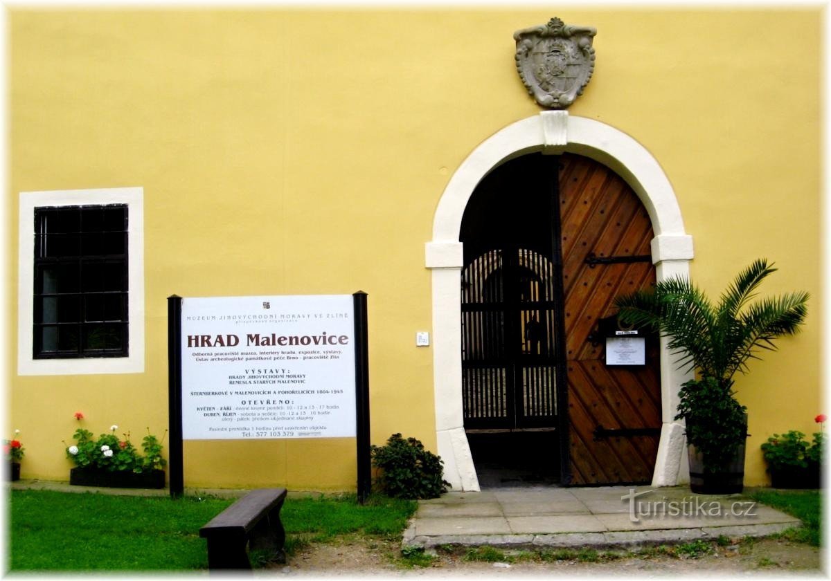Wizyta na zamku pod Zlínem - w Malenovicích