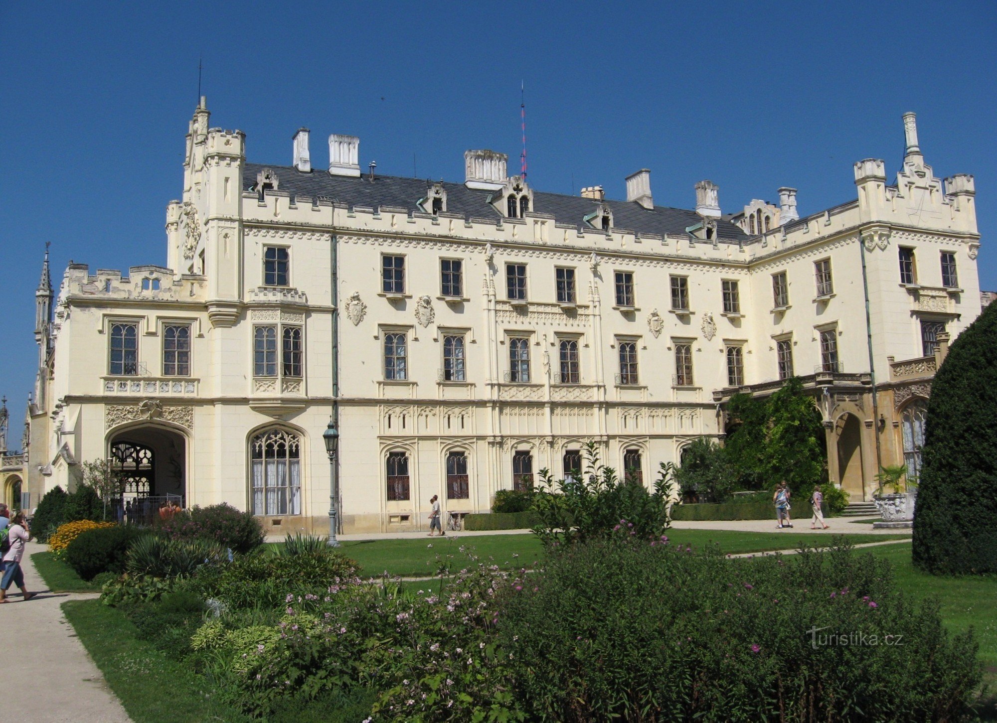 Bezoek aan het kasteel en park in Lednice 2007