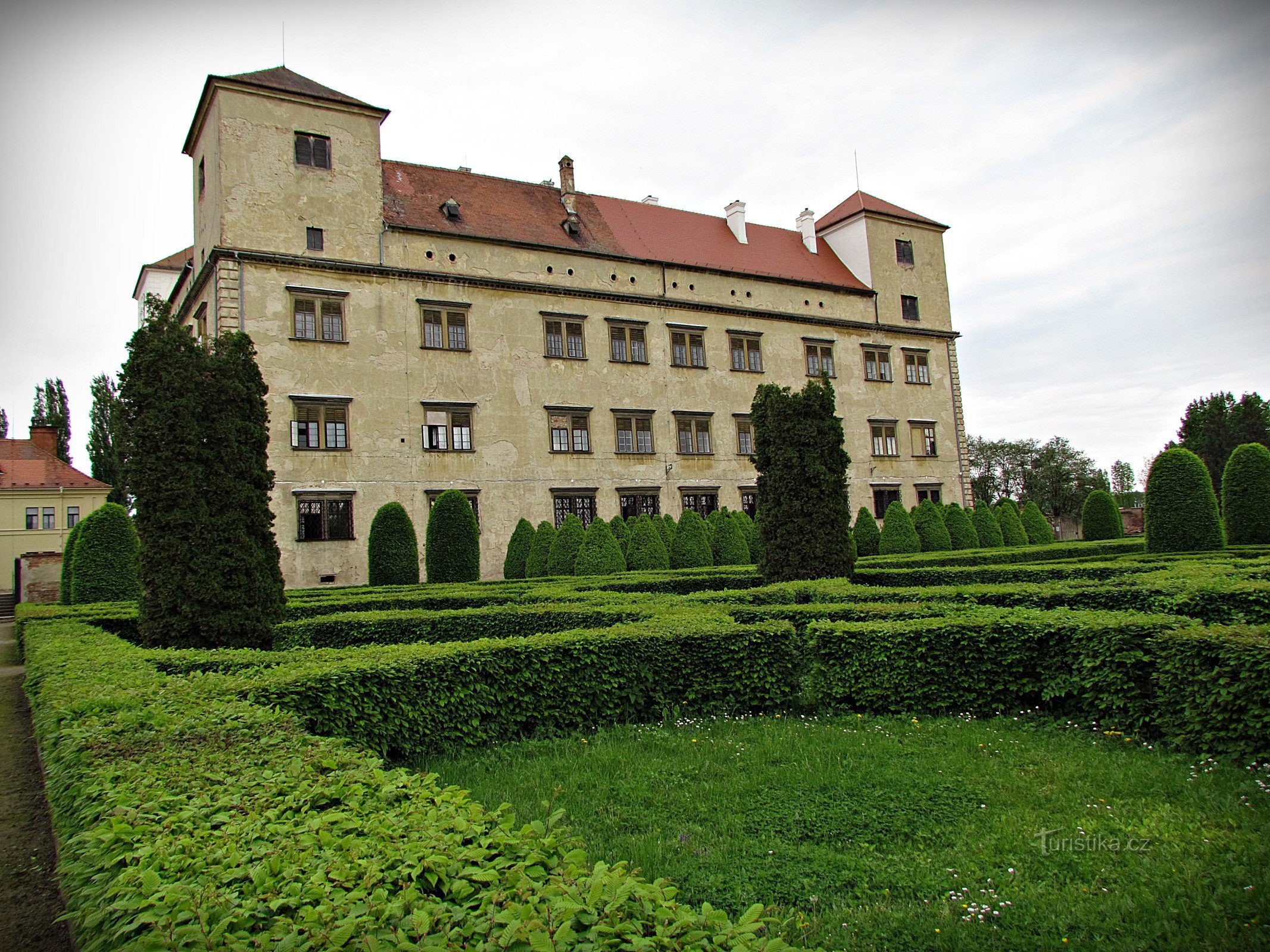 Besök på slottet i Bučovice