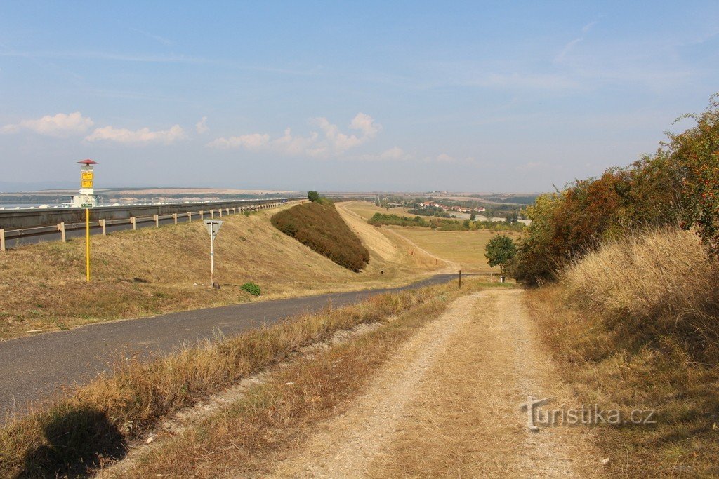 Barrage de Nechranická, vue du barrage