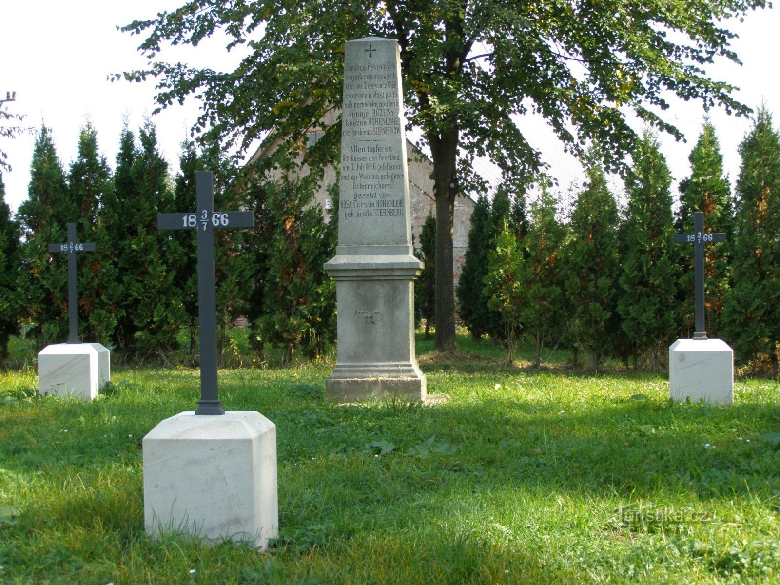 Nedelíště - cimetière militaire de la bataille de 1866