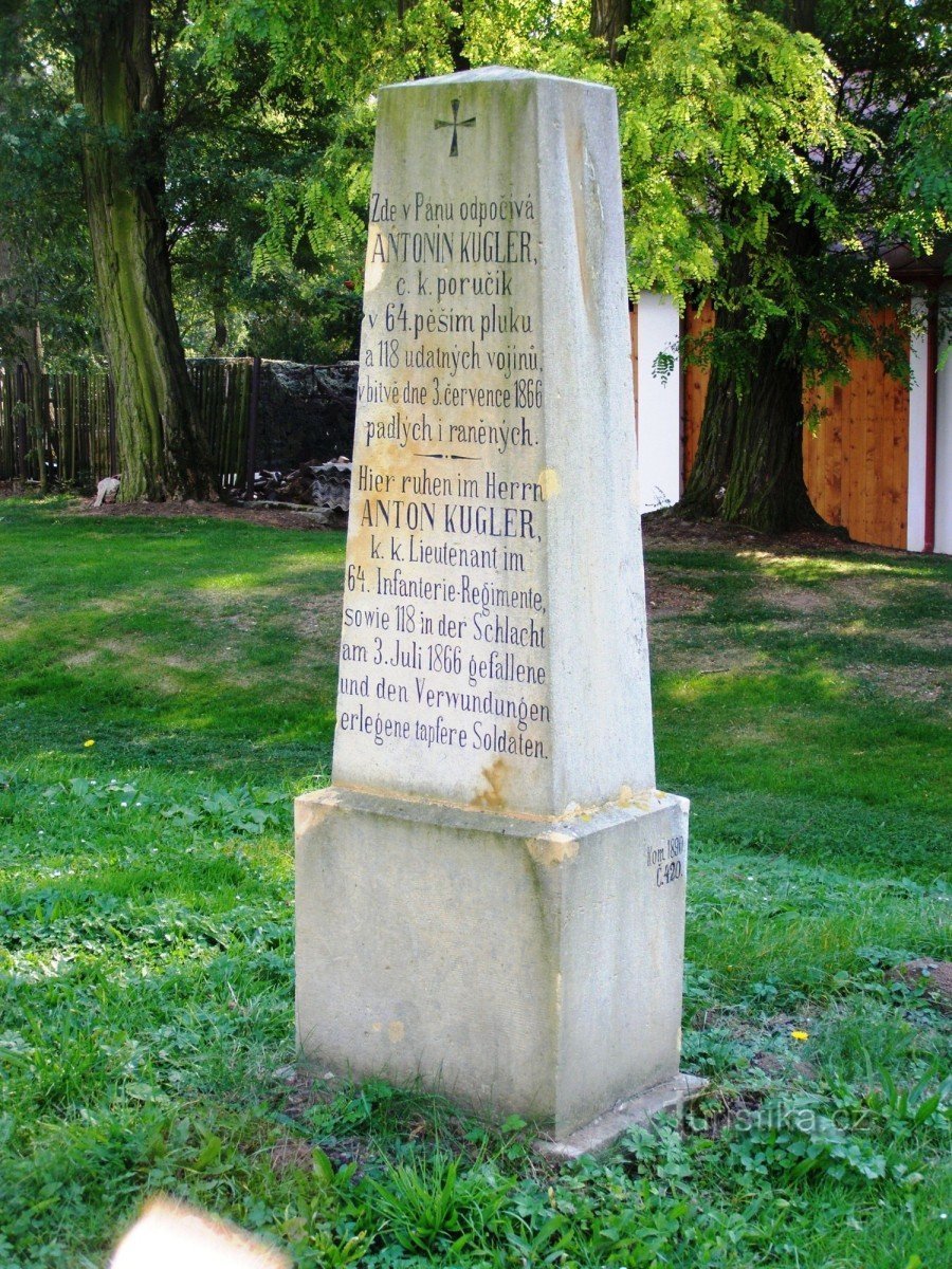 Nedelíště - 1866年の戦いの軍事墓地