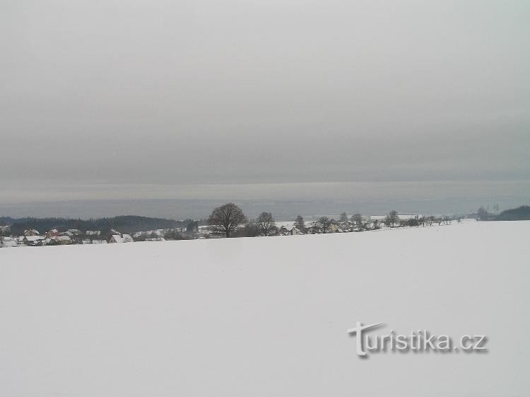 Němčice: Vista desde Česká Třebová