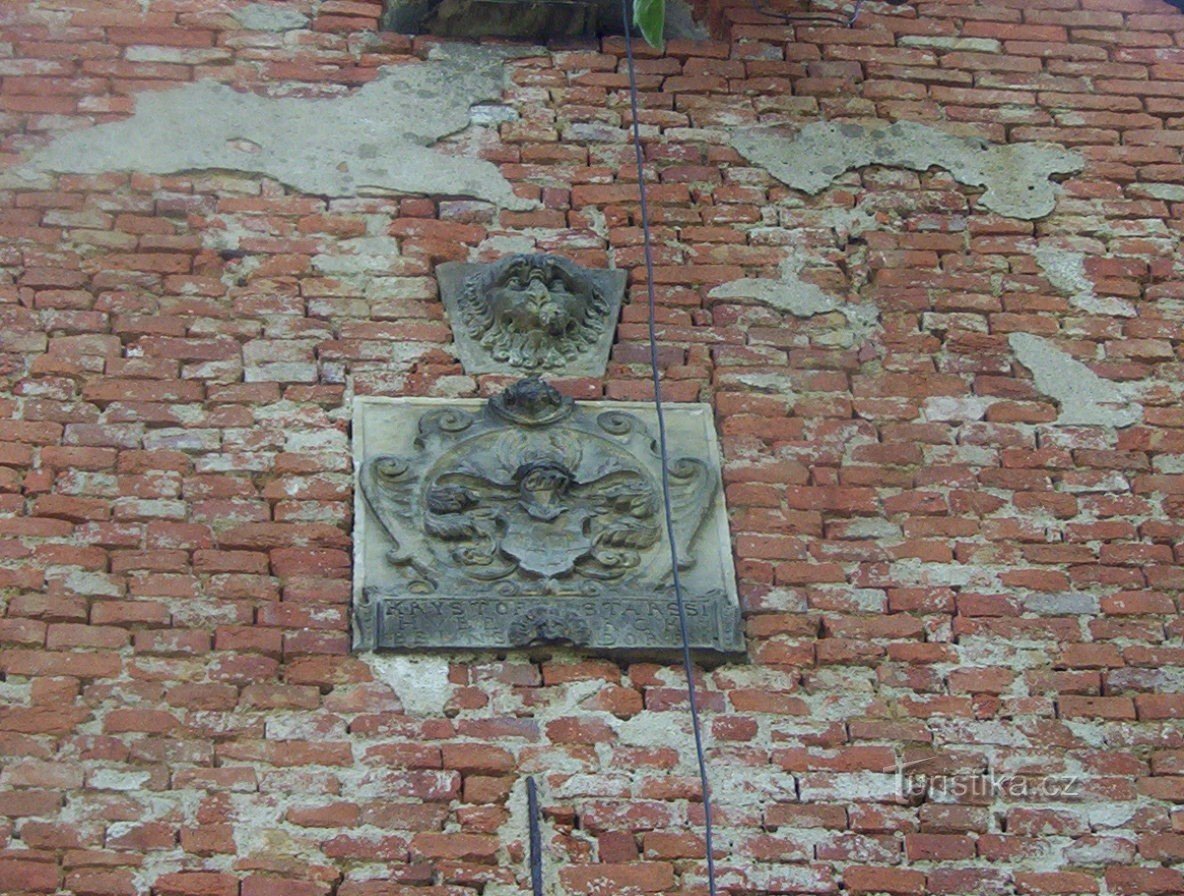 Nemile-Schloss-Wappen von Kryštof Herbert von Belnsdorf aus dem Jahr 1618-Foto: Ulrych Mir.