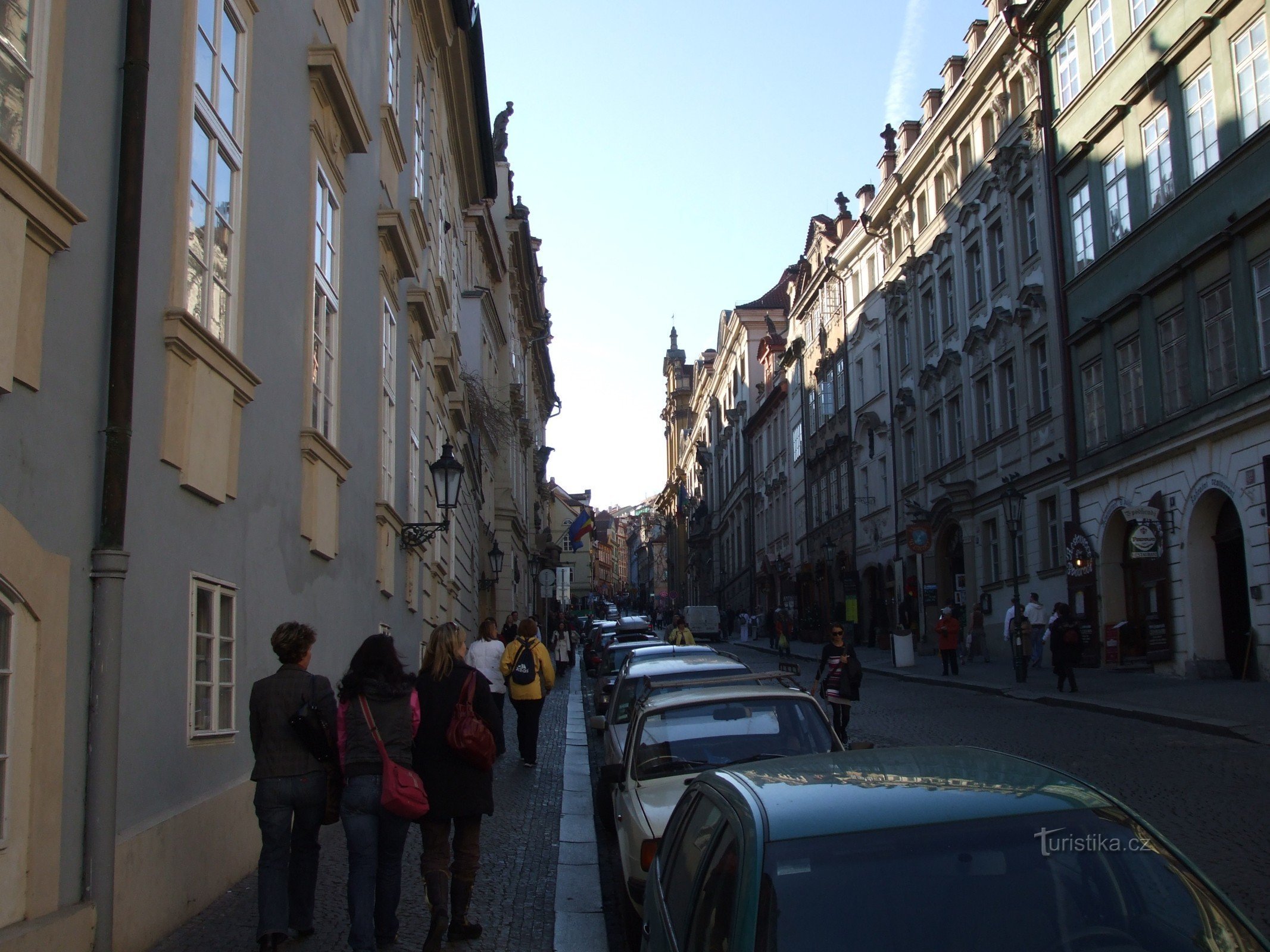 Rua Neruda em Malá Strana.