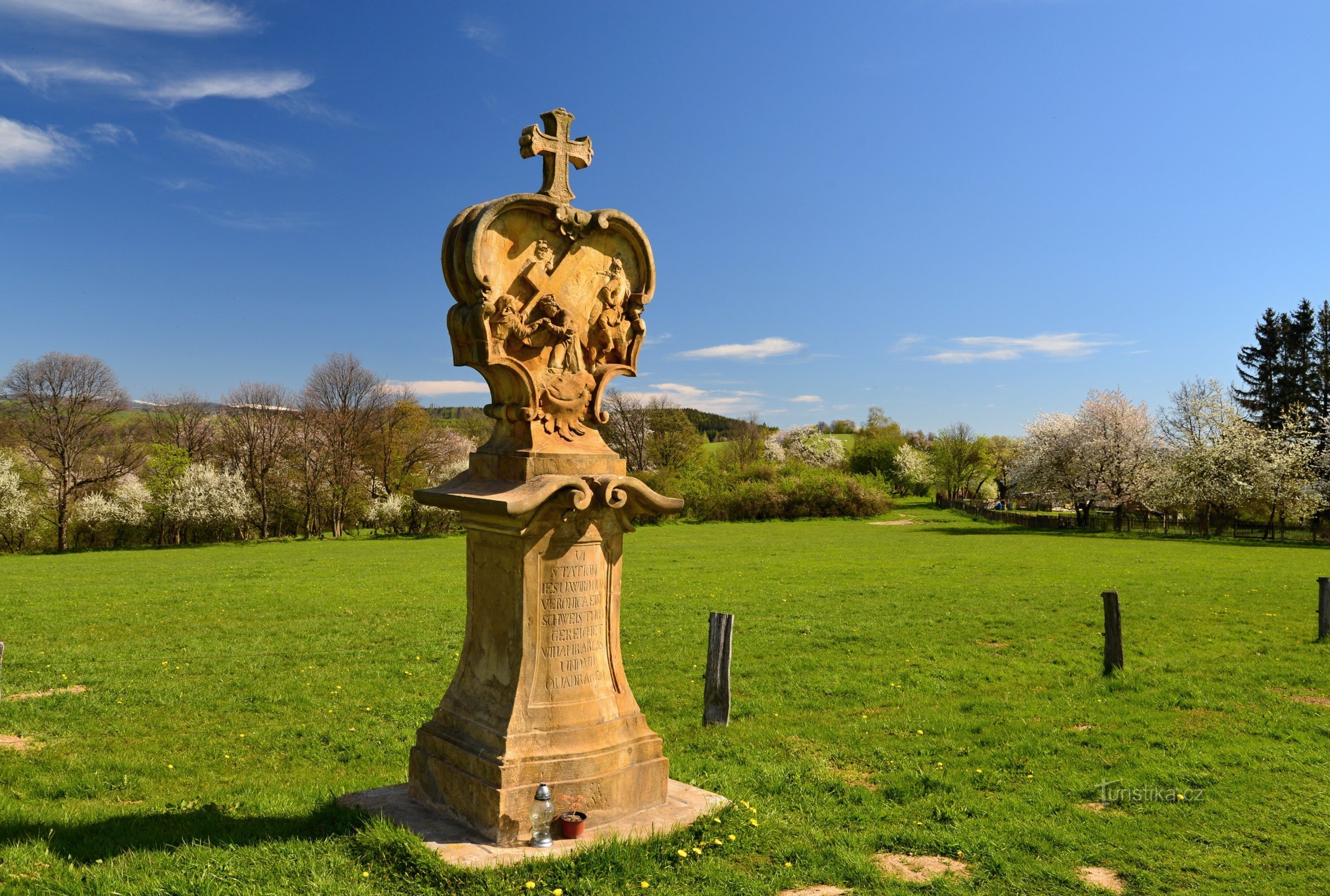 Nízký Jeseník : Ruda - chemin de croix sur Křížové vrch