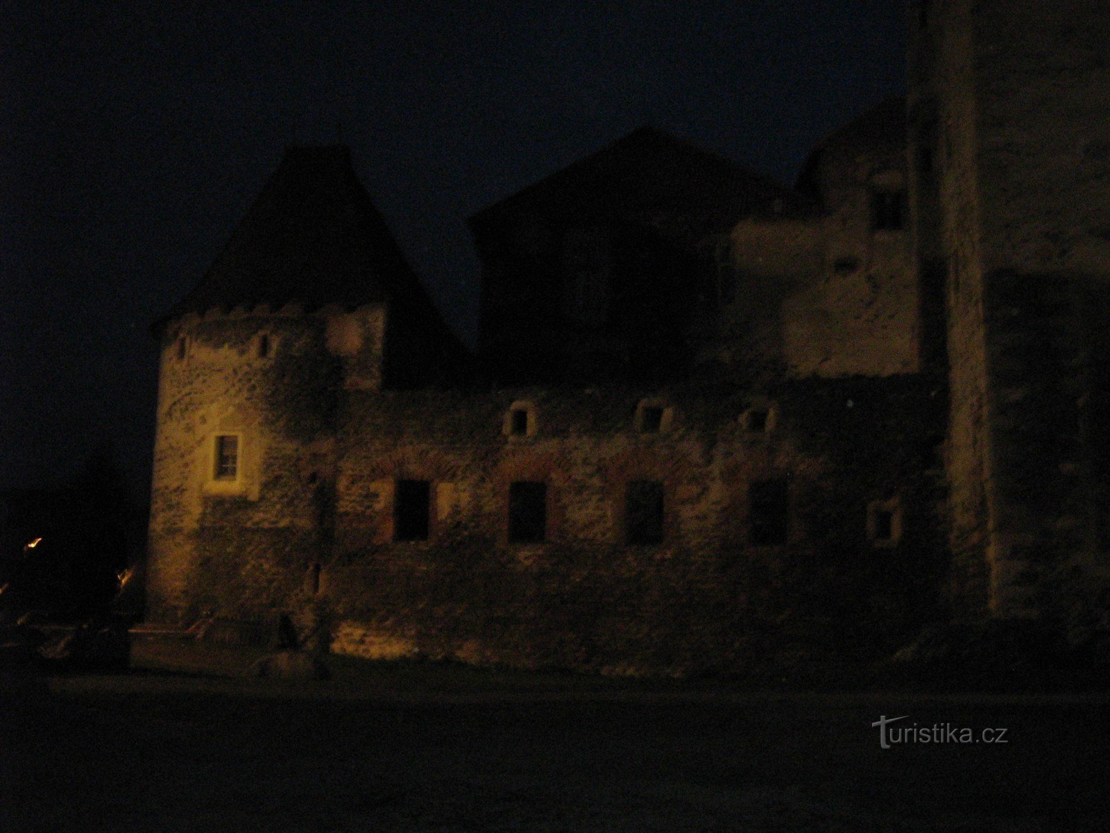 Night water castle Švihov