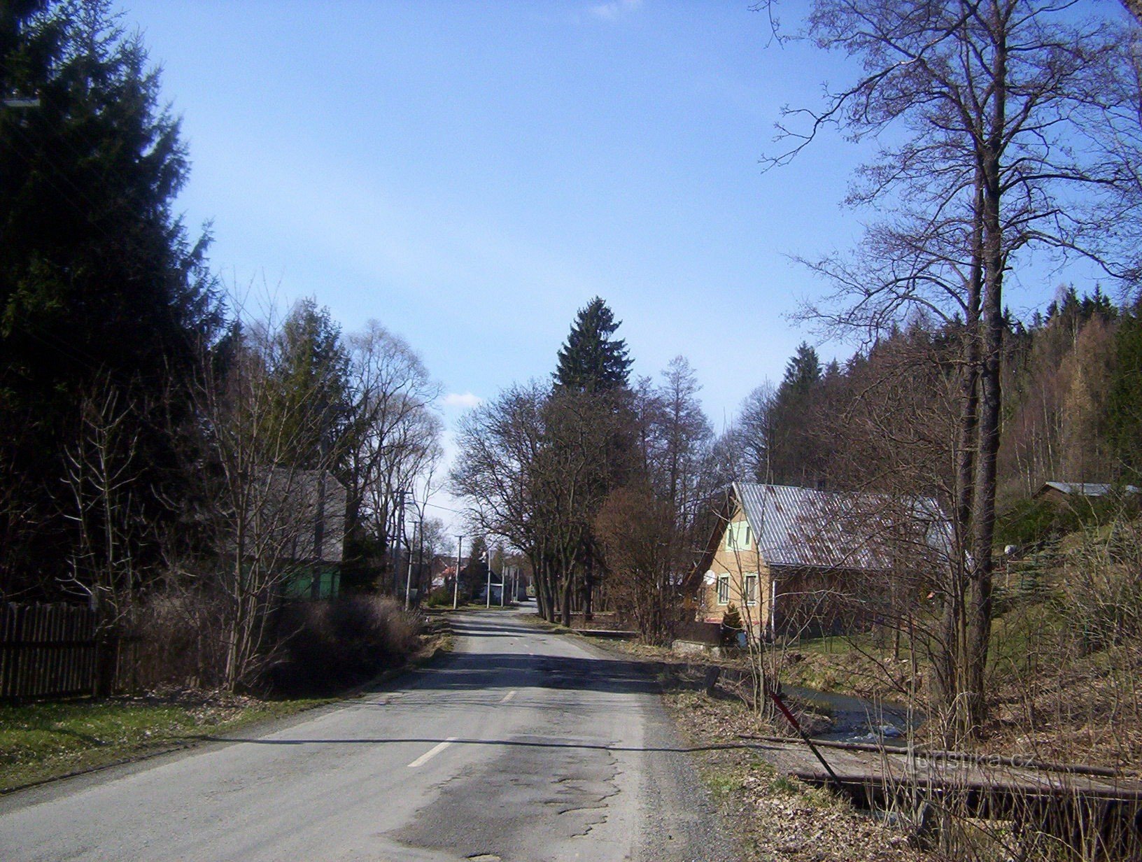 Norberčany-partie sud du village-Photo : Ulrych Mir.