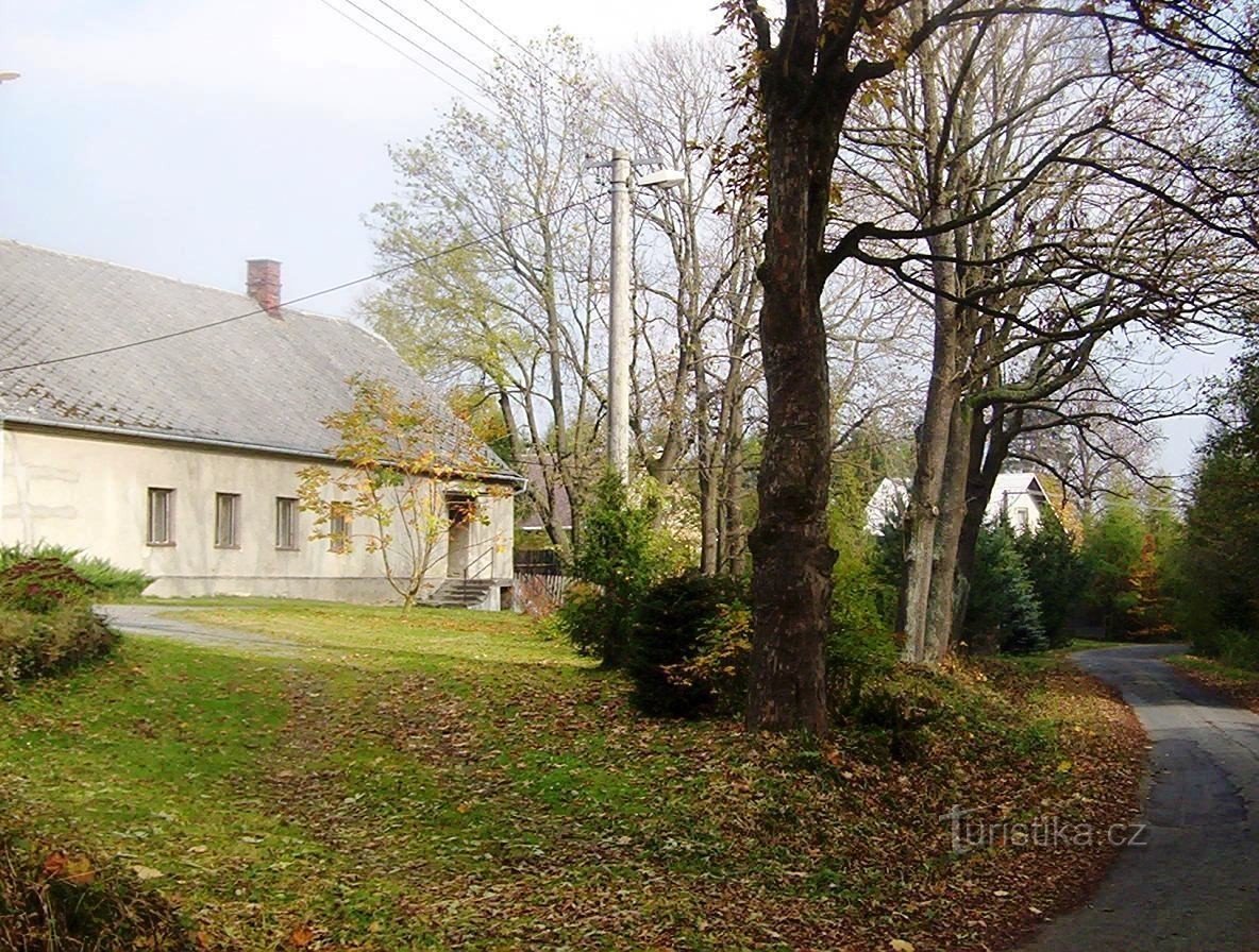 Norberčany-Nová Véska-kylän keskusta-Kuva: Ulrych Mir.