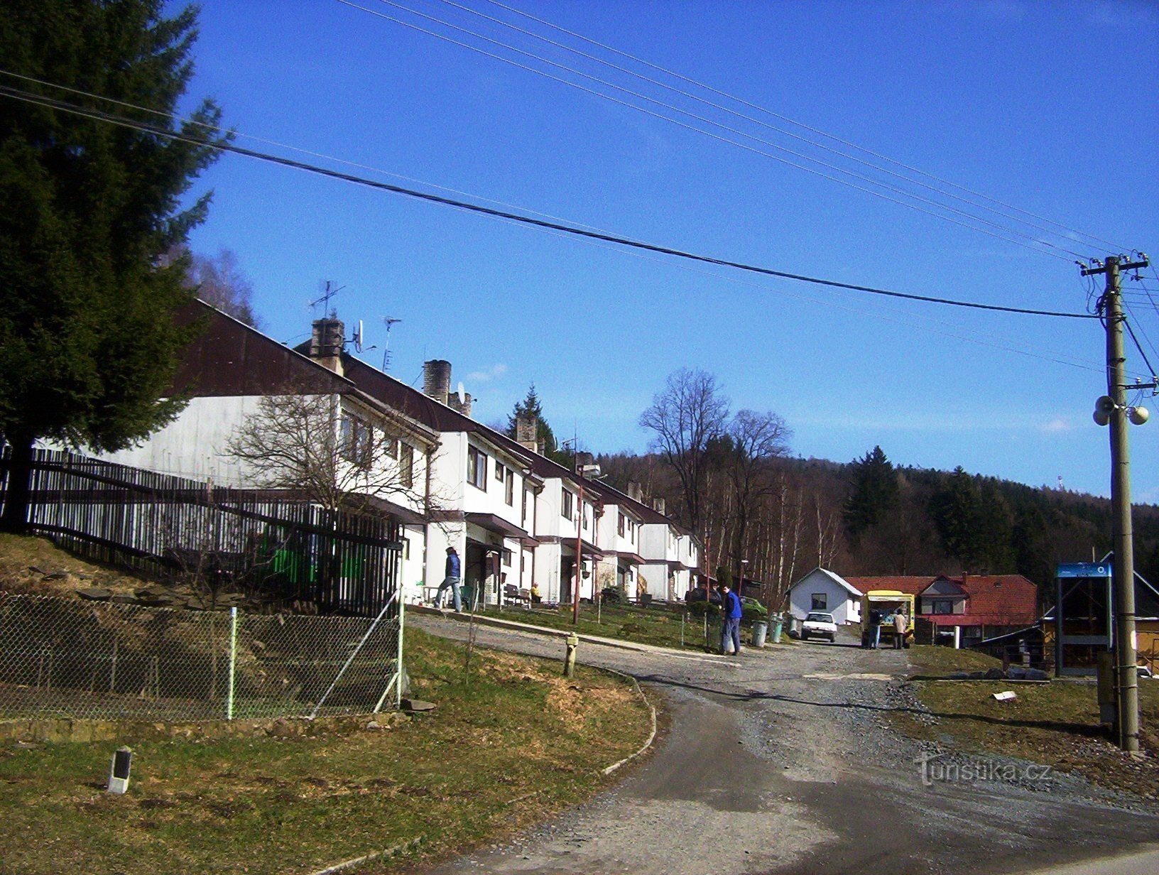 Norberčany-centrum van het dorp-Foto: Ulrych Mir.