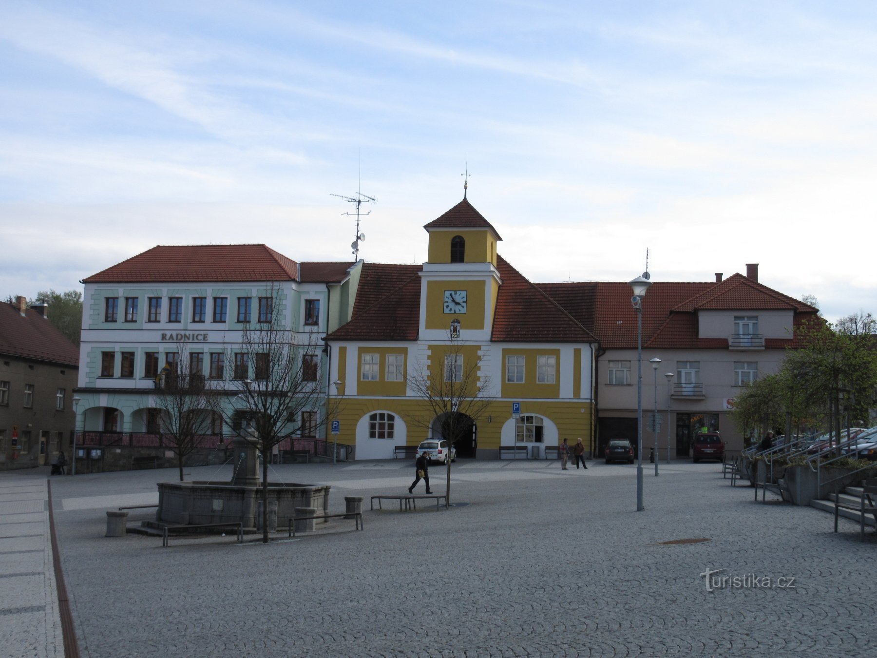 New and old town hall