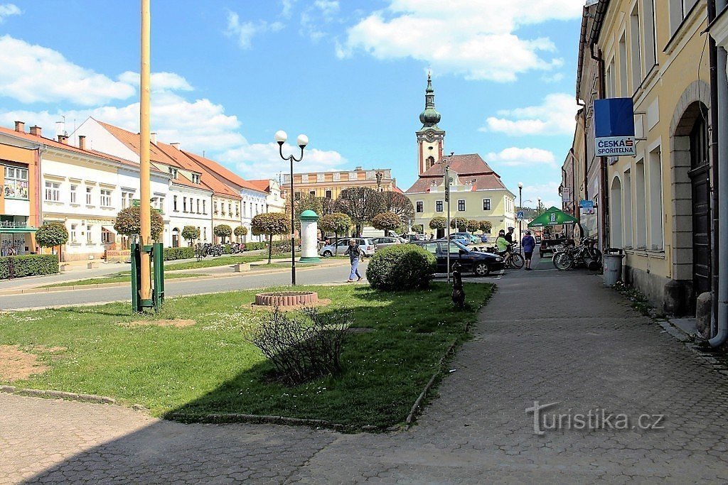 Nová Bystřice, πλατεία