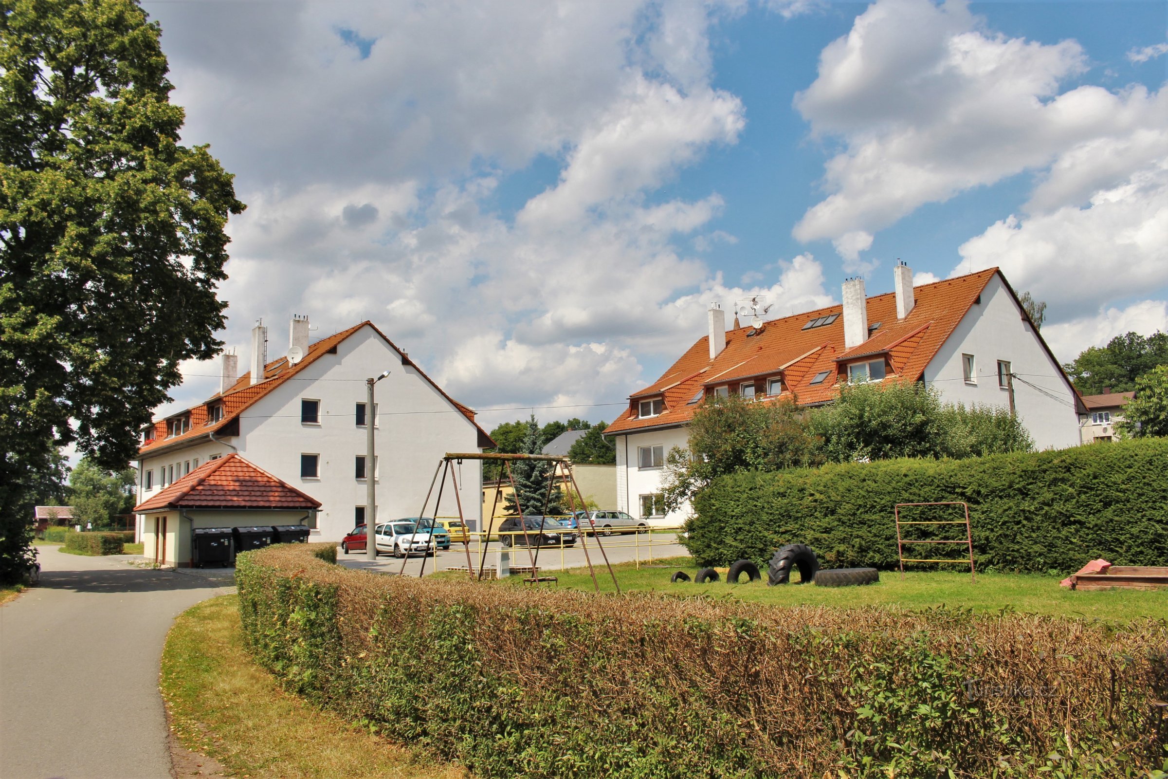 New residential construction in the village