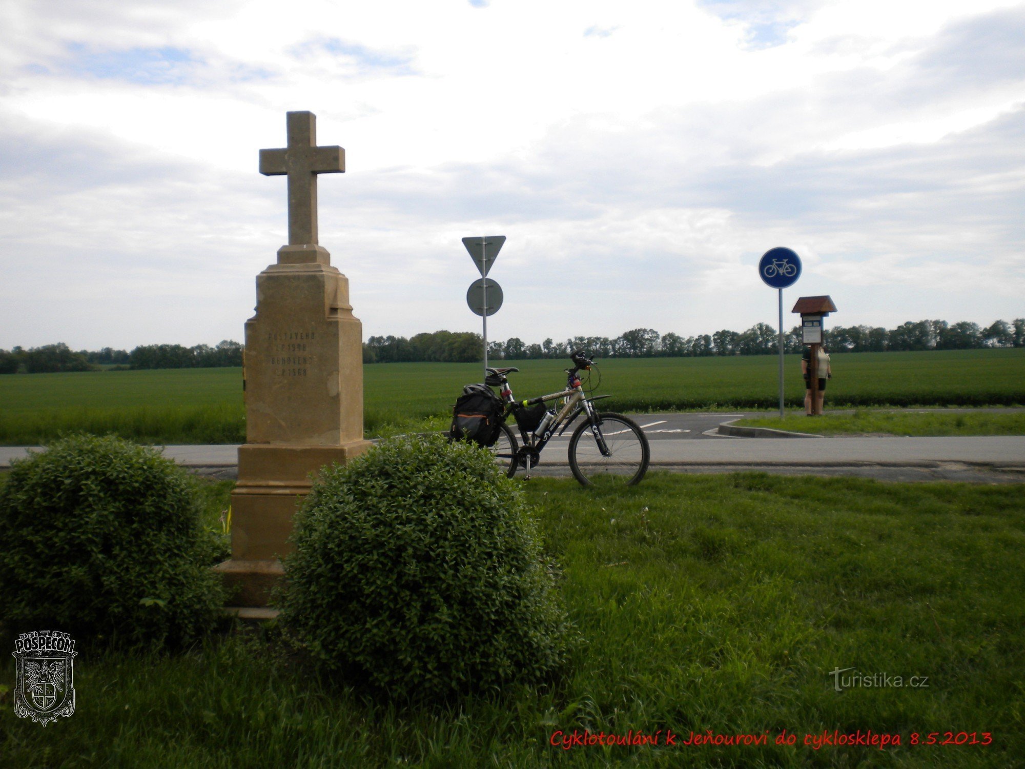 Nova ciclovia perto de Prušánek.