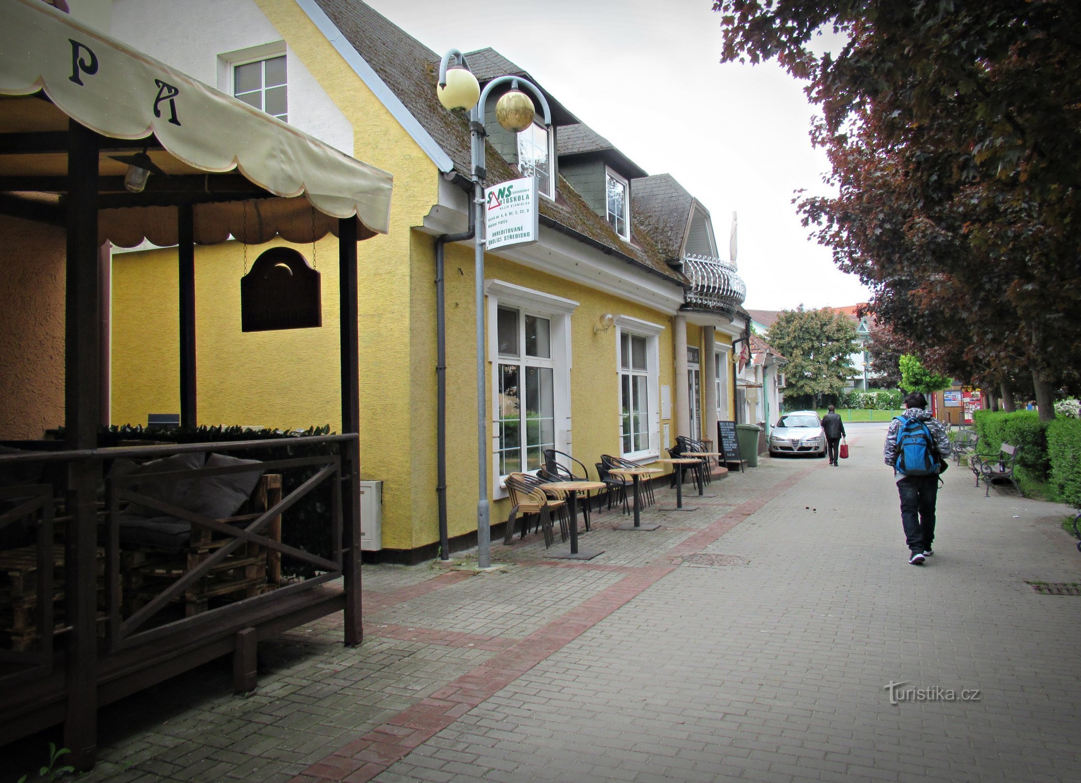 Den nye cafe Lucerna i Bojkovice