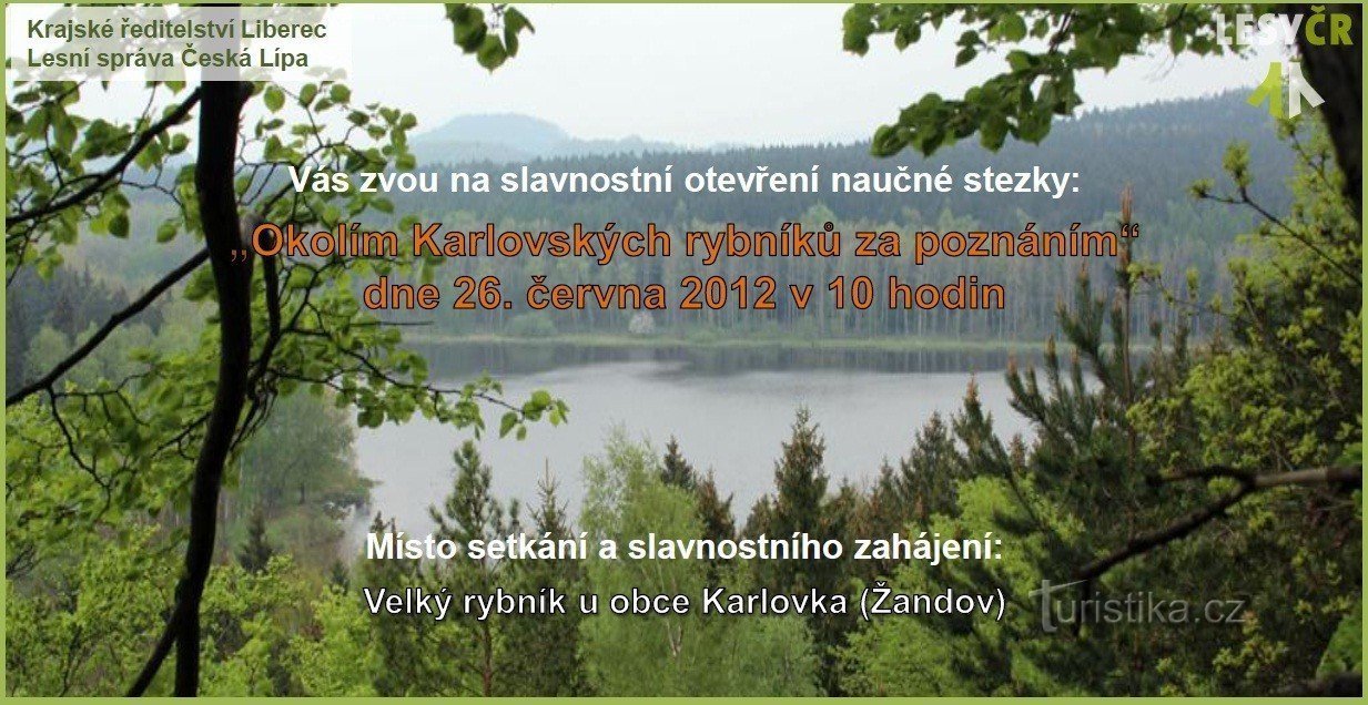 A new educational trail between Karlovské rybníky and its surroundings