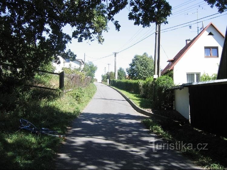 Nová Ves: Blick auf einen Teil des Dorfes