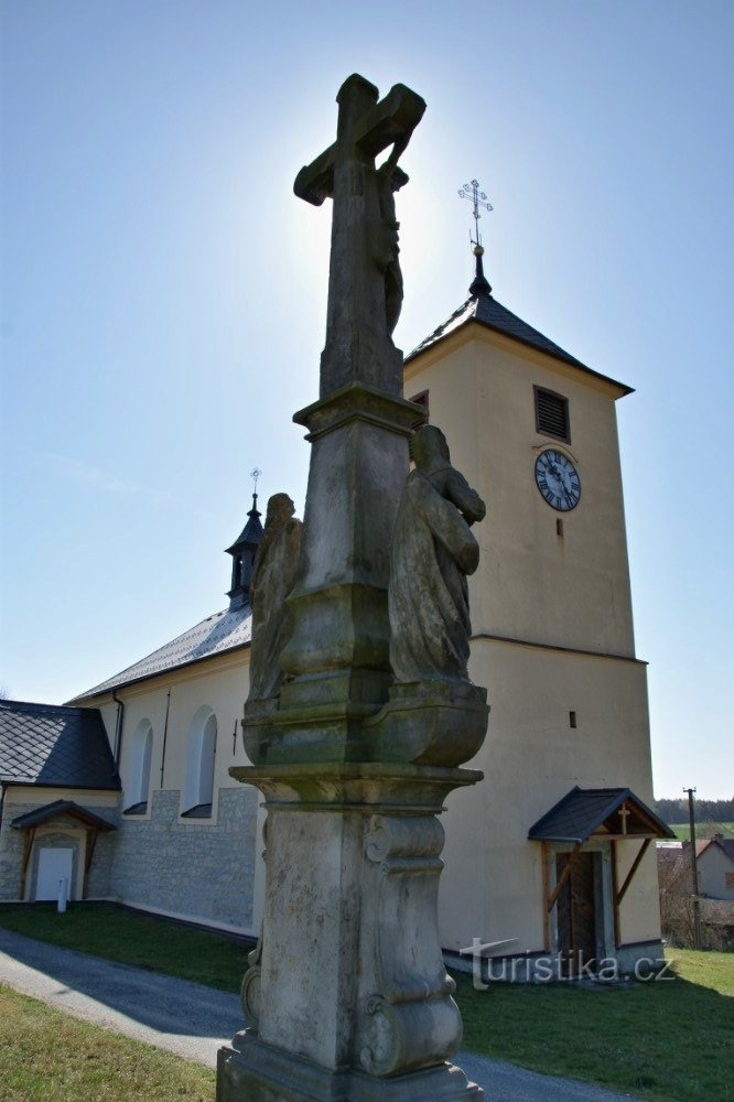 Nová Ves lähellä Moravská Třebová (Kunčina) – Pyhän Pyhän pyhän kirkko. Rocha