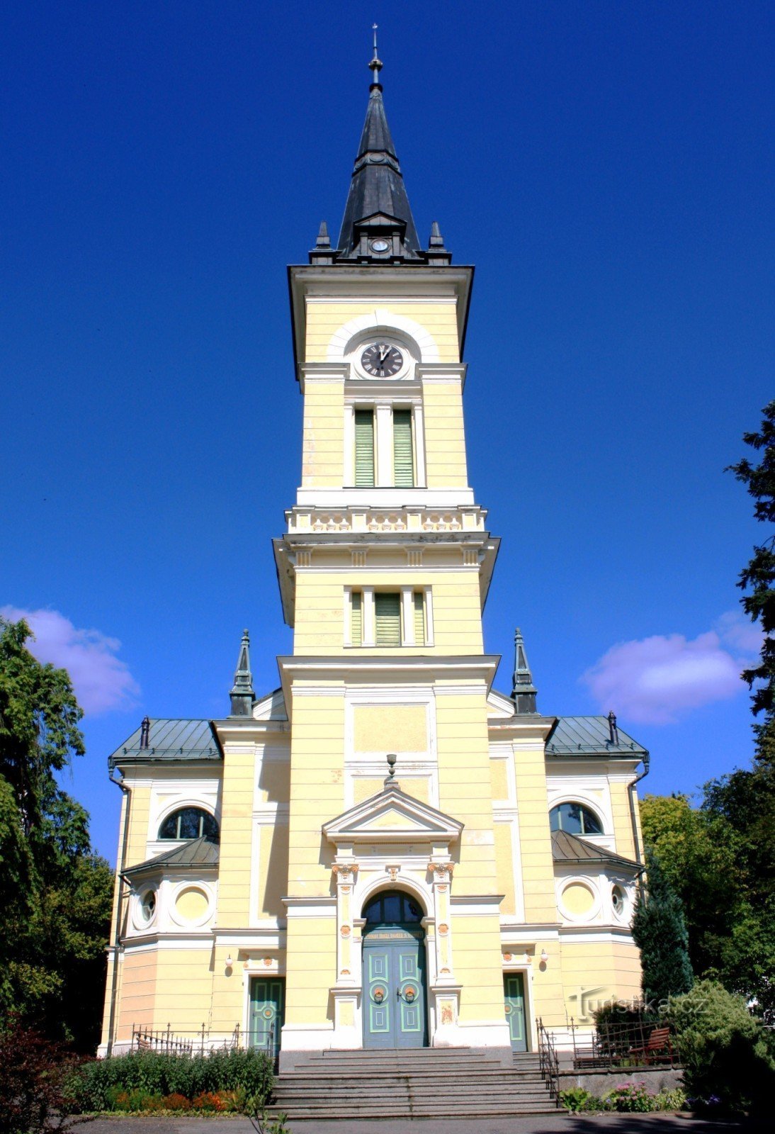 Nieuwe stad in Moravië - evangelische kerk