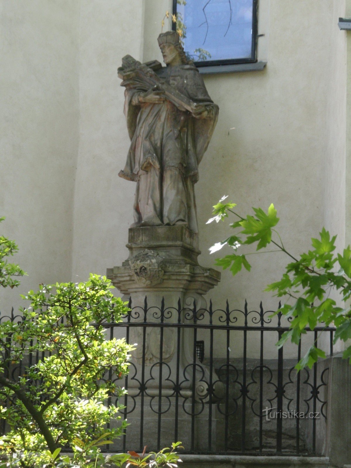 New Town in Moravia - statue of St. Jan Nepomucký