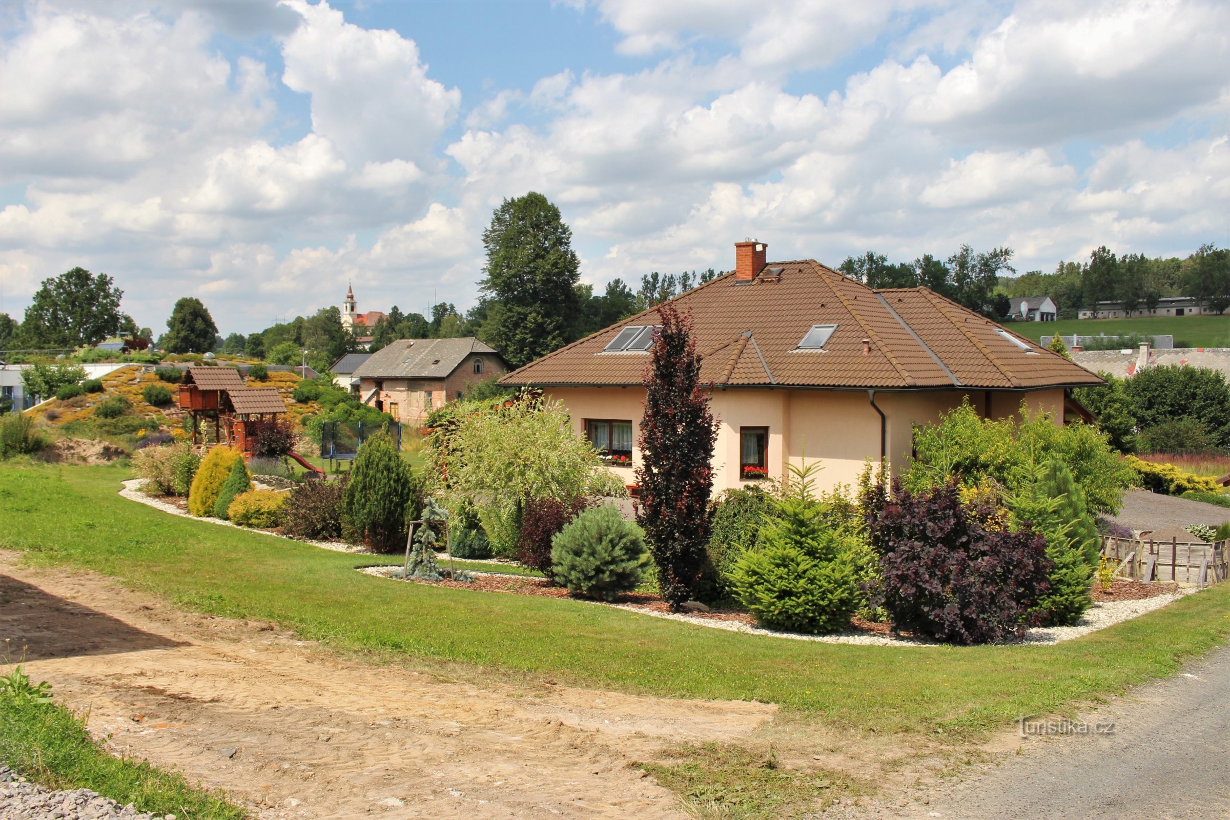 New family houses in the village