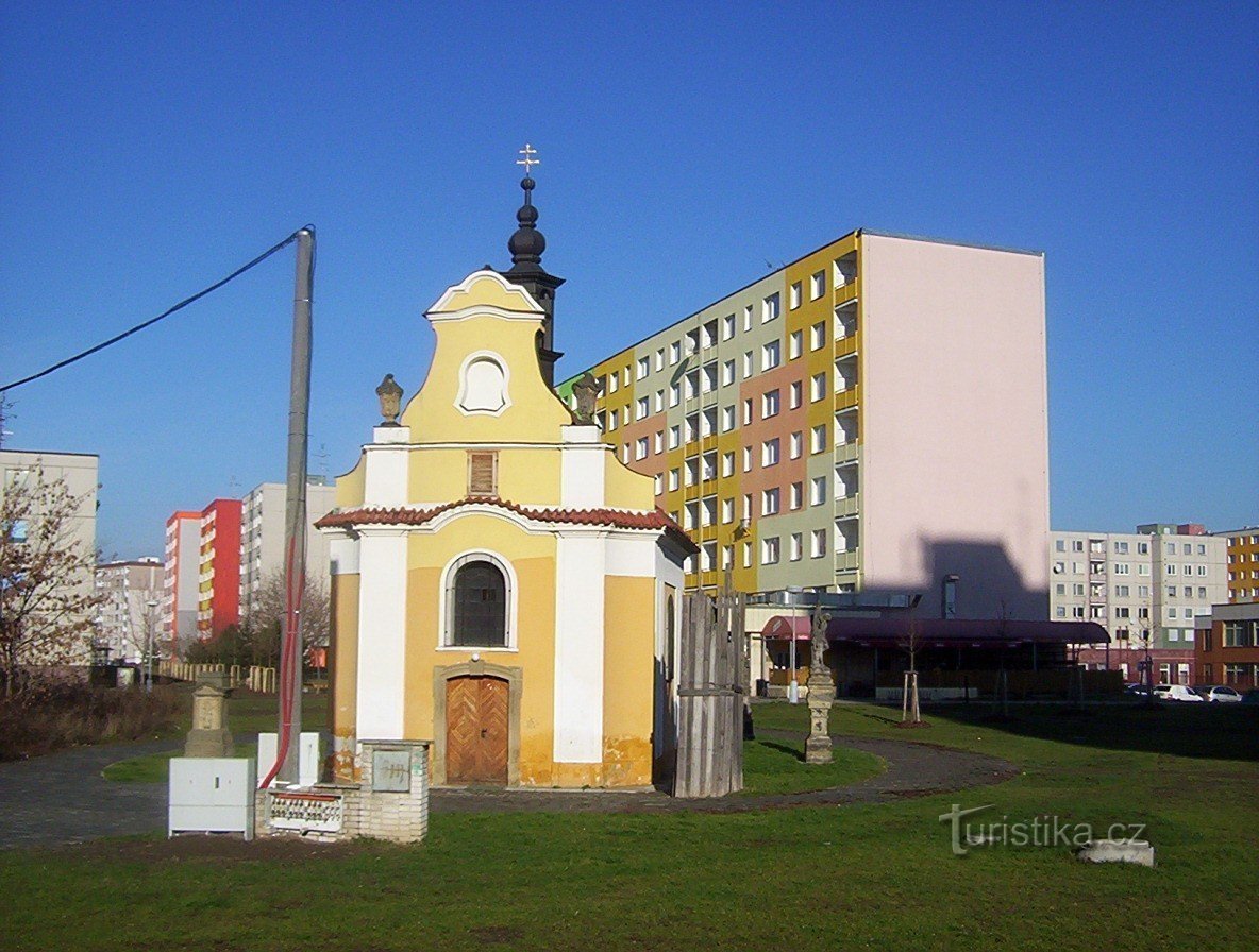 Nové Sady-south-chapel of the Immaculate Conception of the Virgin Mary from 1773-Photo: Ulrych Mir.