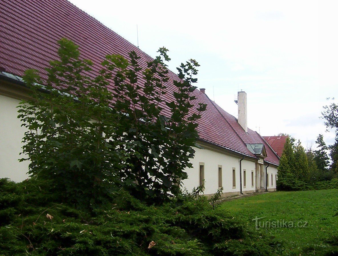 Nové Zámky - farm building of the castle - Photo: Ulrych Mir.