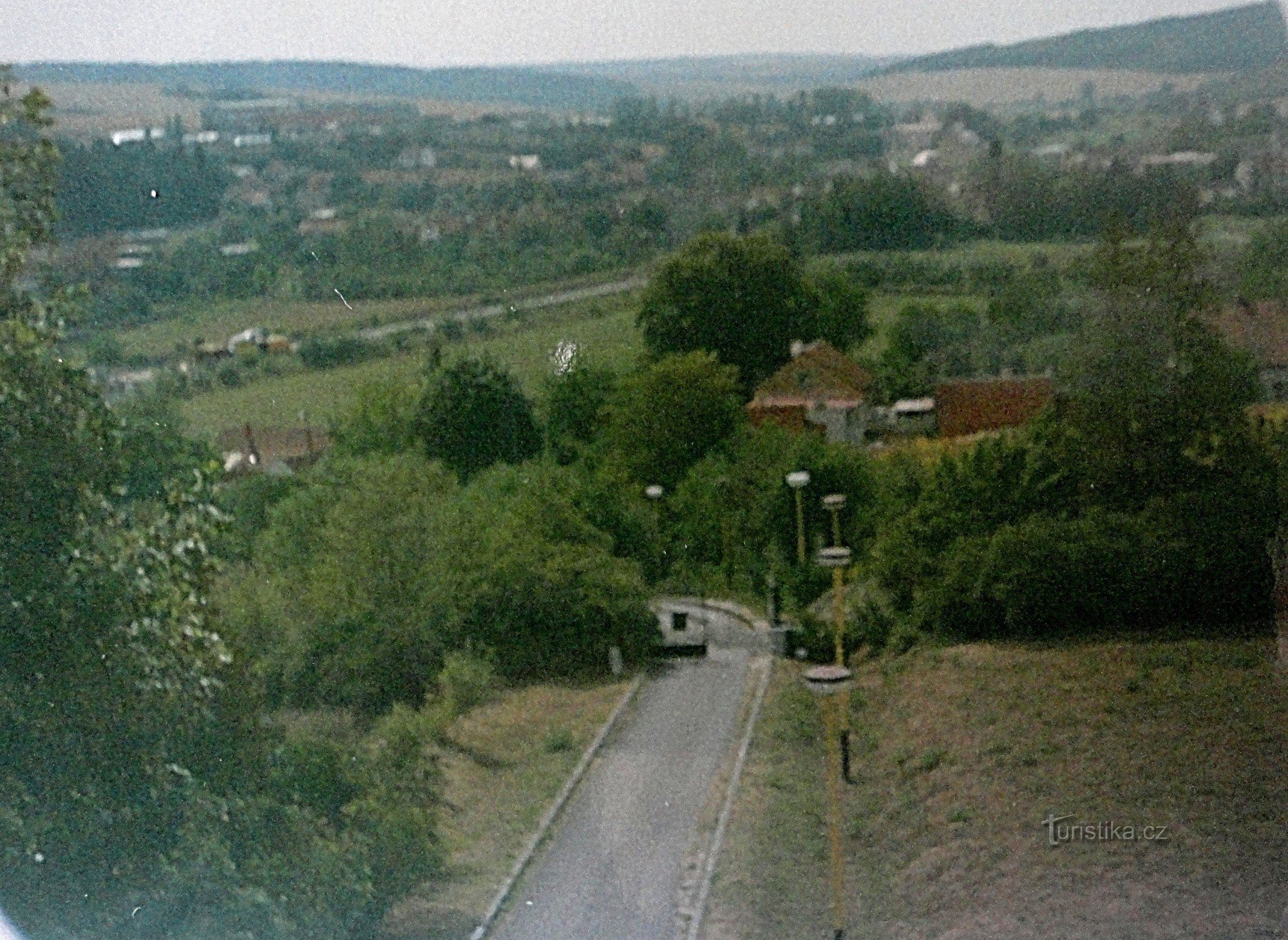 Nové Zámky nær Nesovice, udsigt over landsbyen