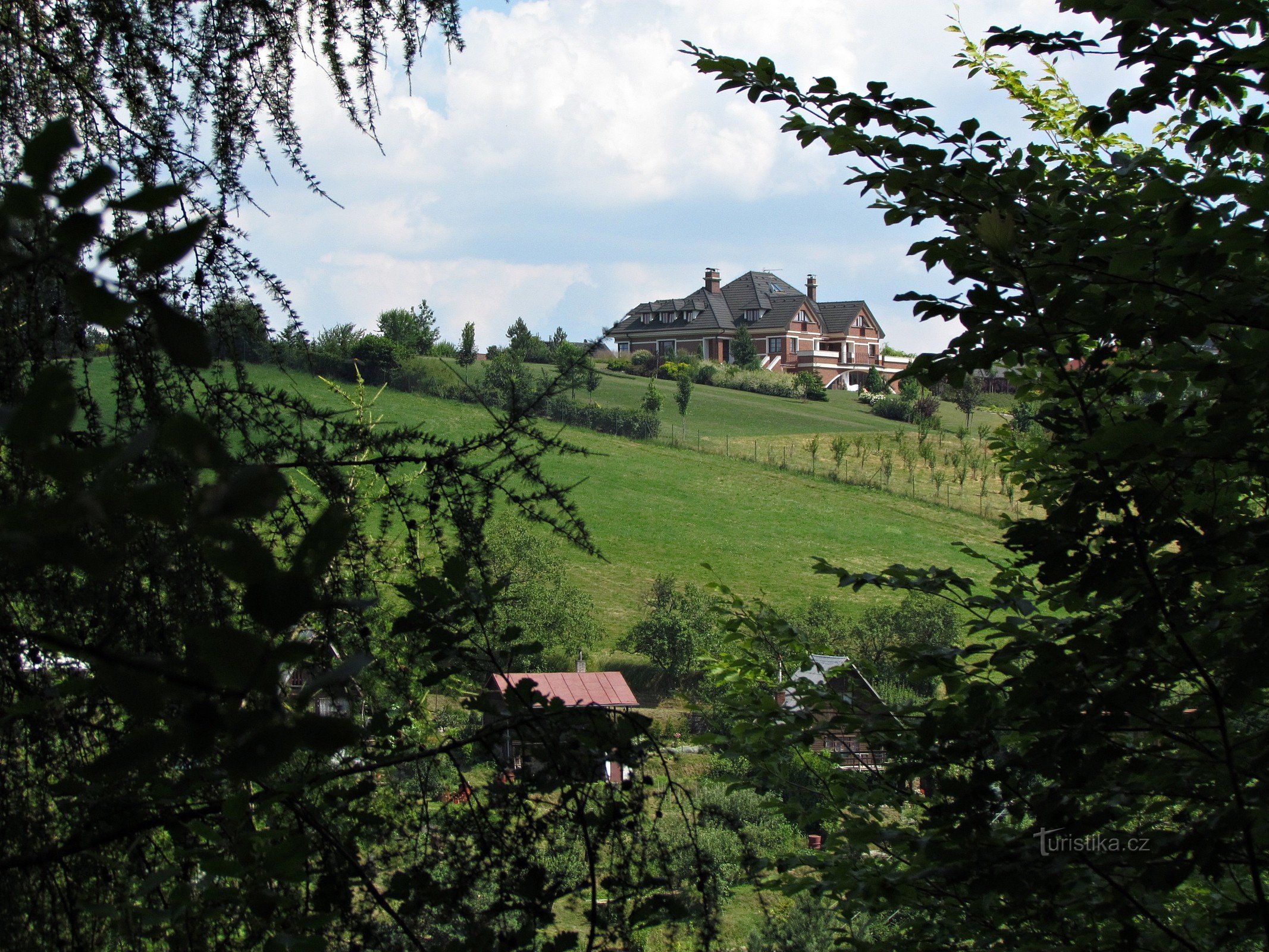 modern castle in Kudlov