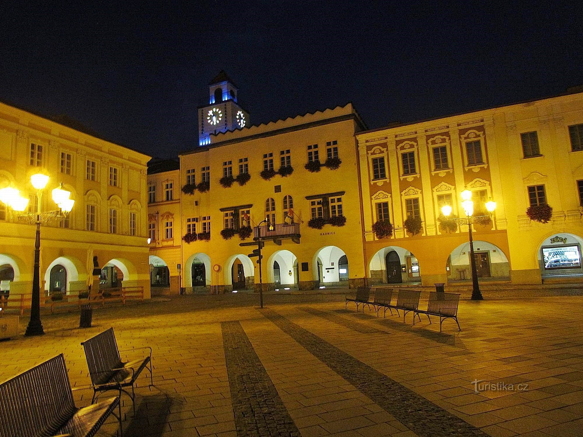 Novojičínské Masarykovo náměstí