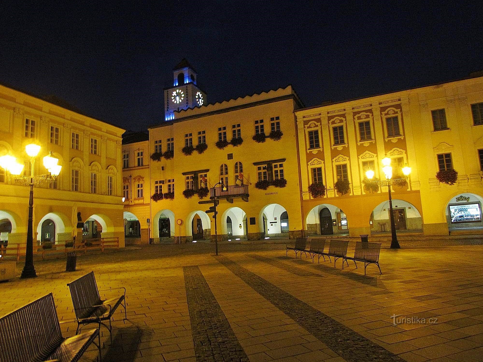 Masaryk tér Novojičínban