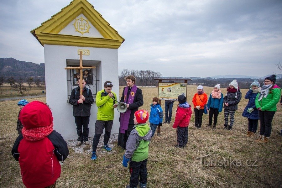Nový Jičín - reizen over de weg van het kruis