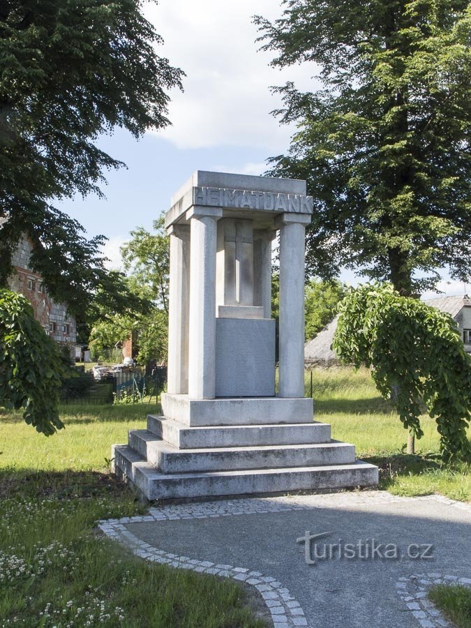 Nový Malín – monumentul Primului Război Mondial