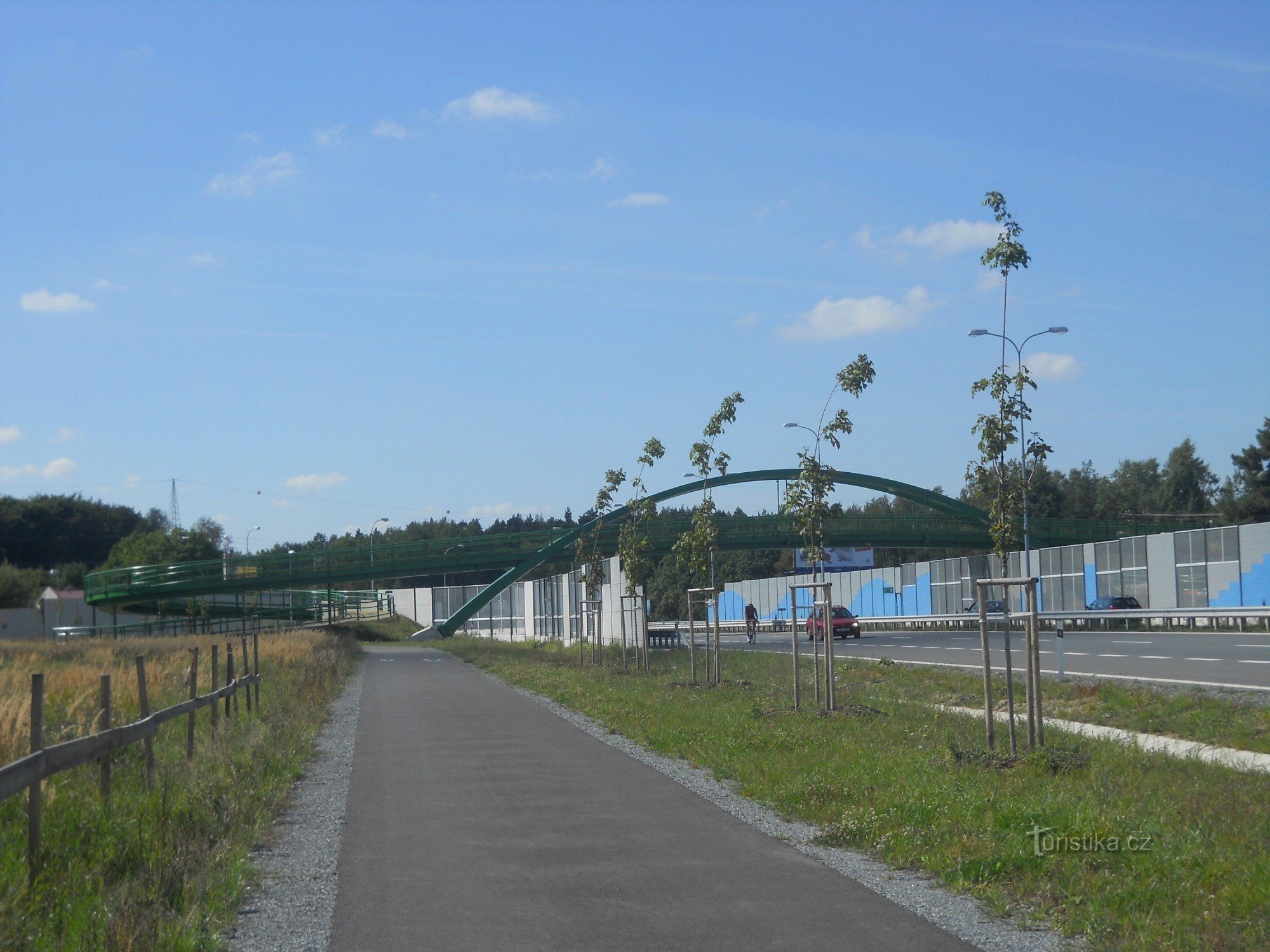 Ny bro til fodgængere og cyklister over Domažlická