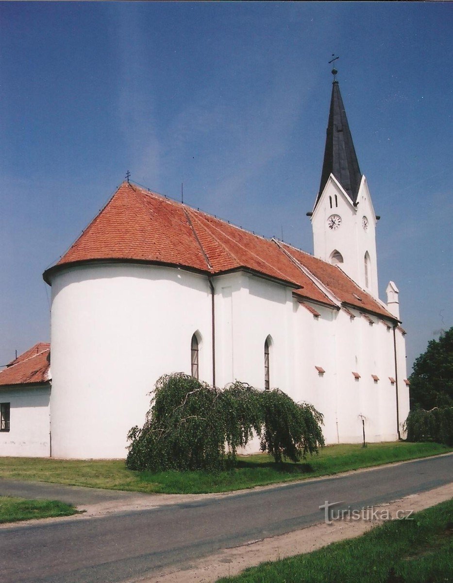 Nový Přerov - de kerk van Aartsengel Michaël