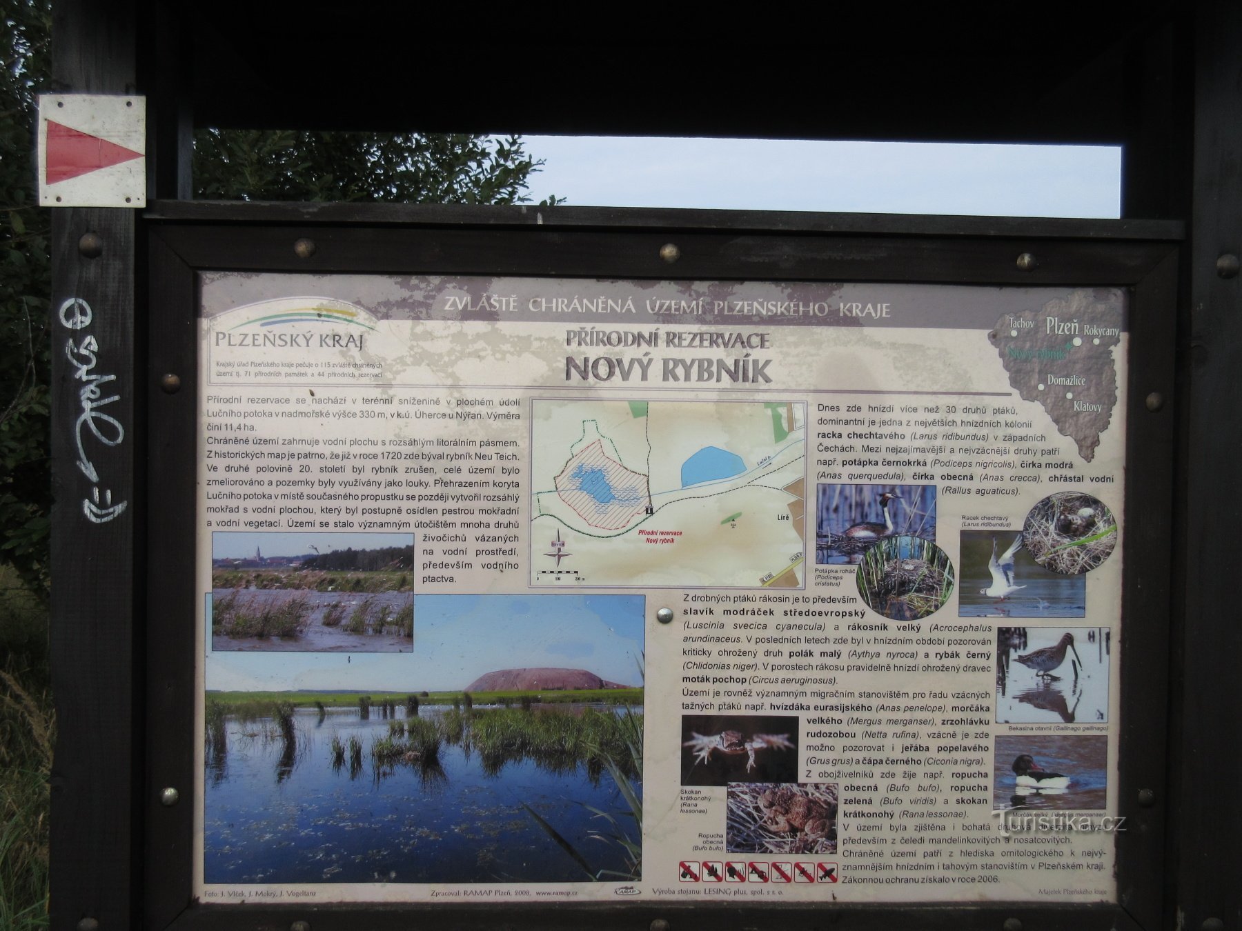 Nový Rybník (Úherce) - khu bảo tồn thiên nhiên và đài quan sát chim