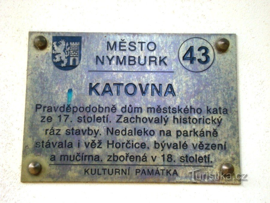 Nymburk-Katovna-inf. plaat-Foto: Ulrych Mir.