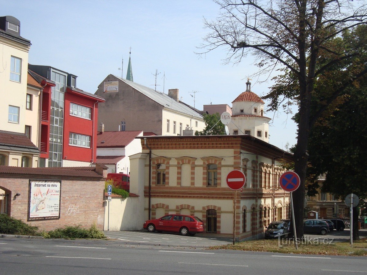 Nymburk-Ulice Na Vodárně-Wasserhaus-Türkischer Turm-Foto: Ulrych Mir.