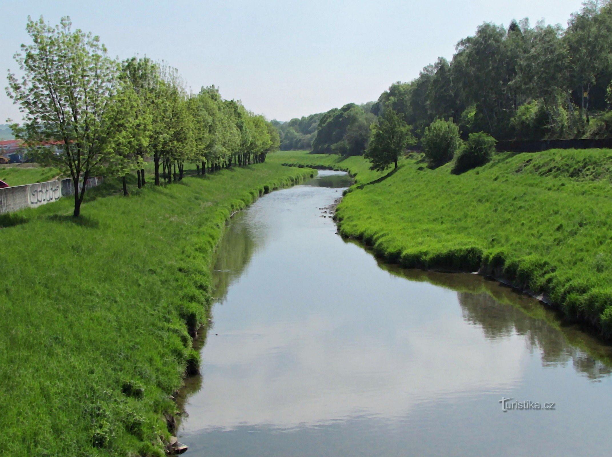 Over de rivier de Drevnica