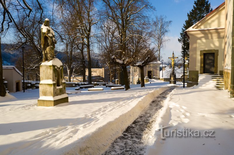 En oase af ro i det travle centrum af Ústí nad Orlicí