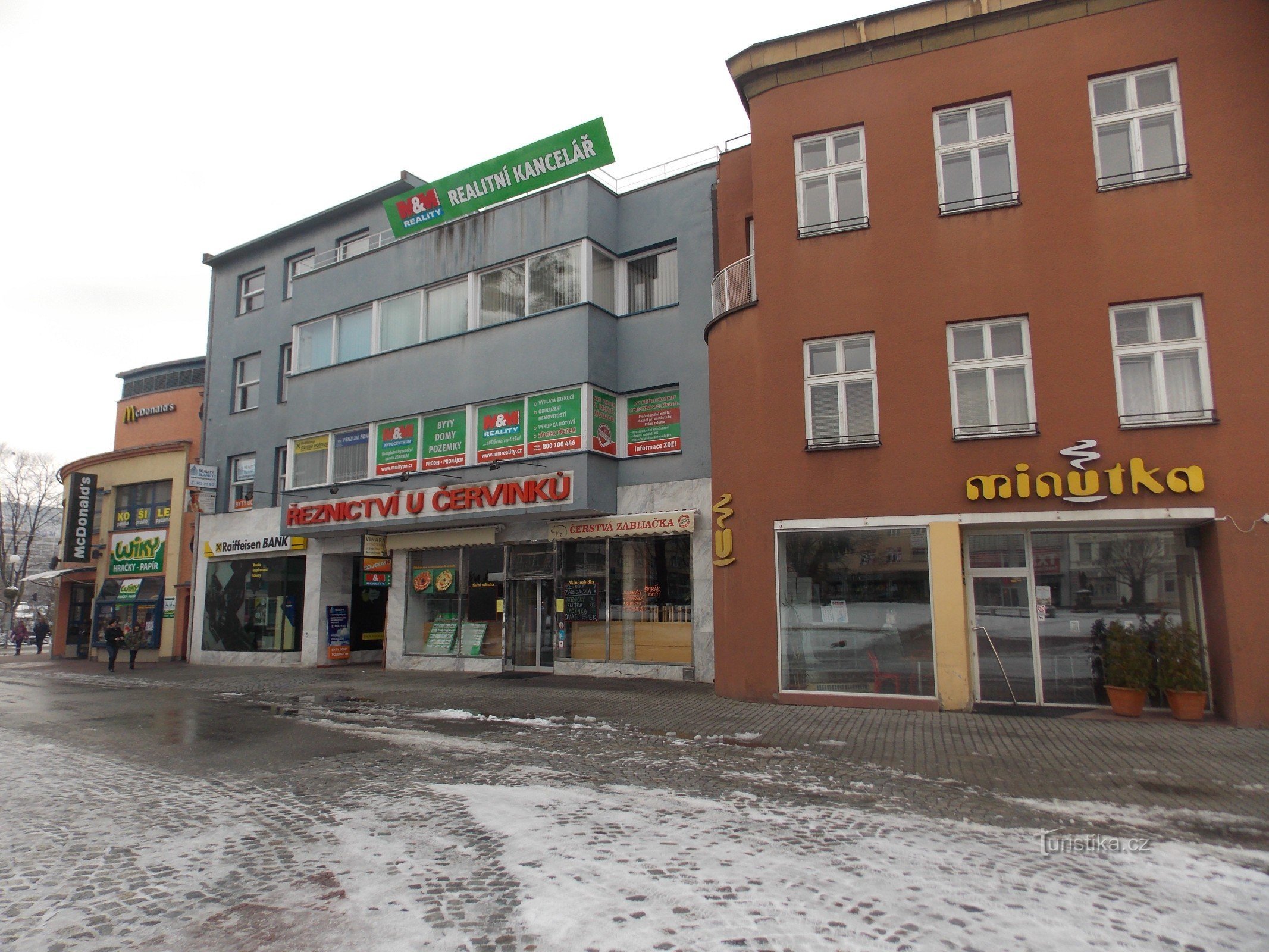 Minutka refreshments on Náměstí Míru in Zlín