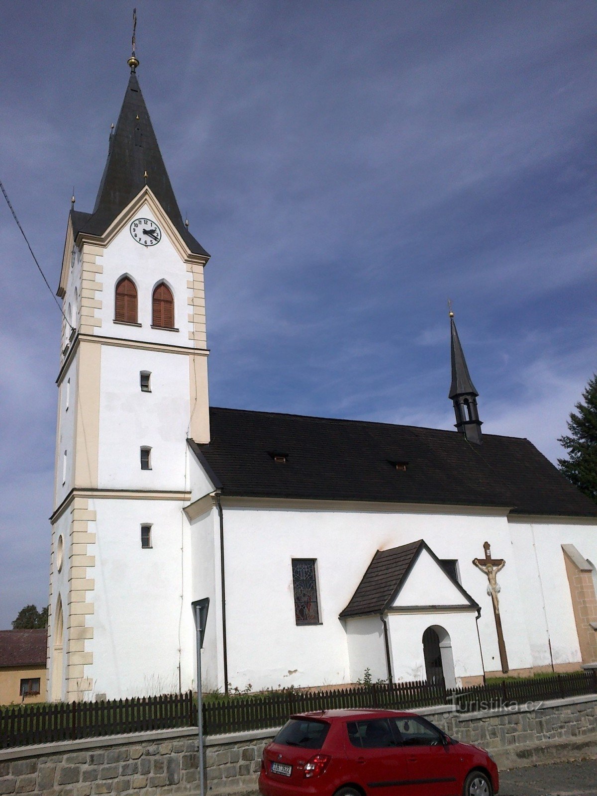 A aldeia de Jiřice perto de Humpolka.