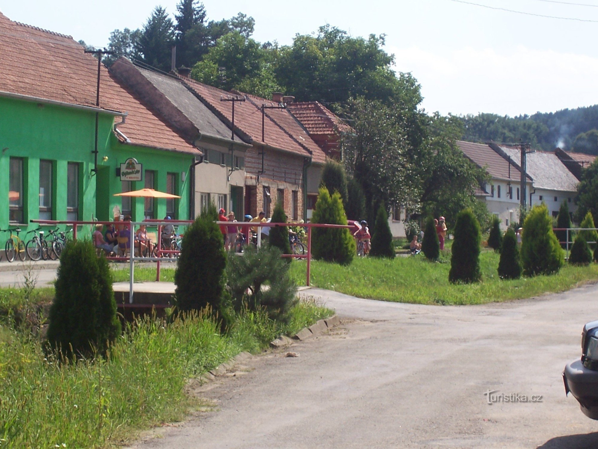 Het dorp Kožušice