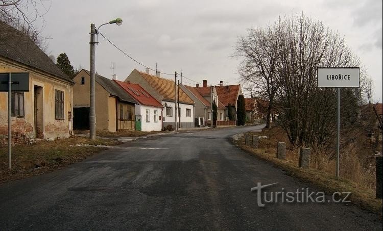 Landsbyen Libořice fra sydvest